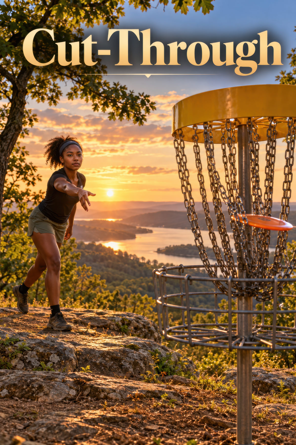 Cut-Through disc golf illustration