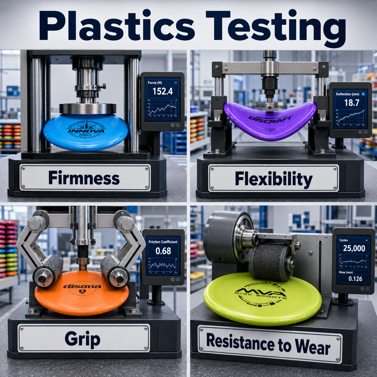 Rotating Disc Golf Plastic Types image right