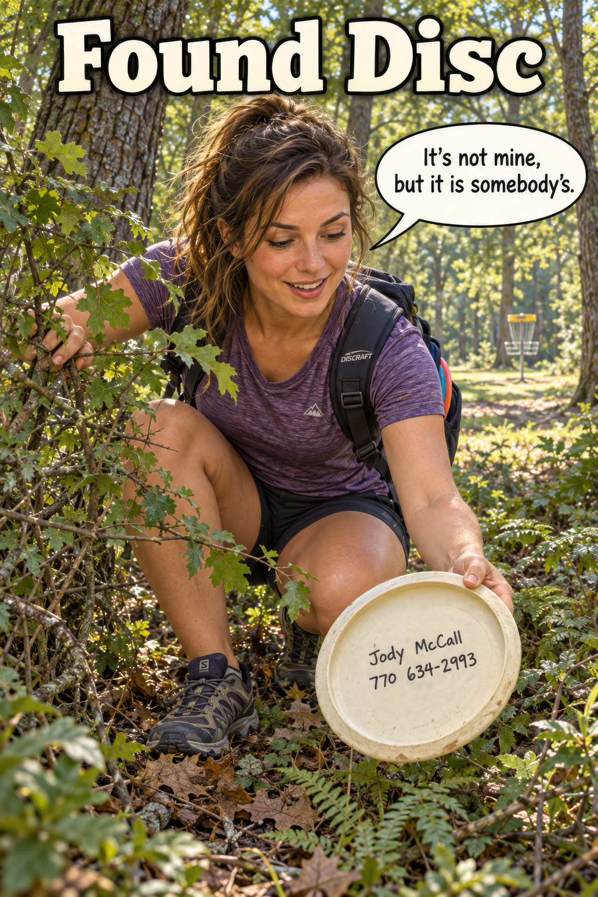 Found Disc disc golf illustration