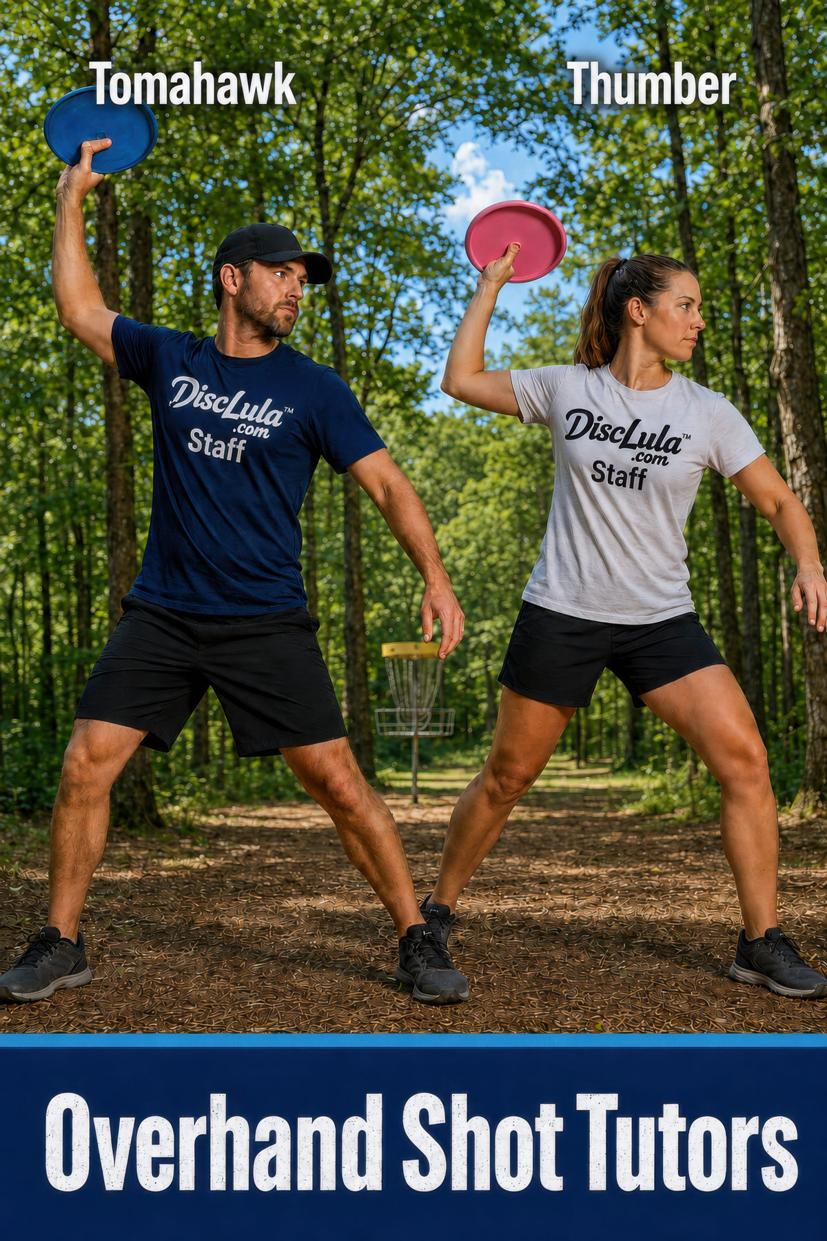 Overhand Shot disc golf illustration