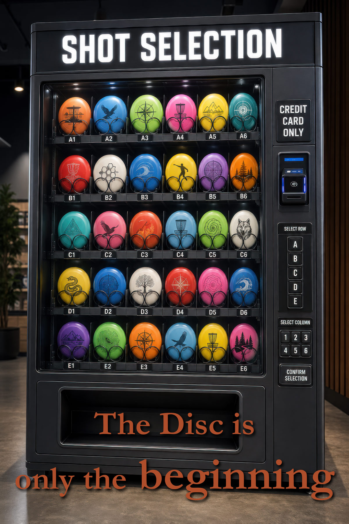 Shot Selection disc golf illustration