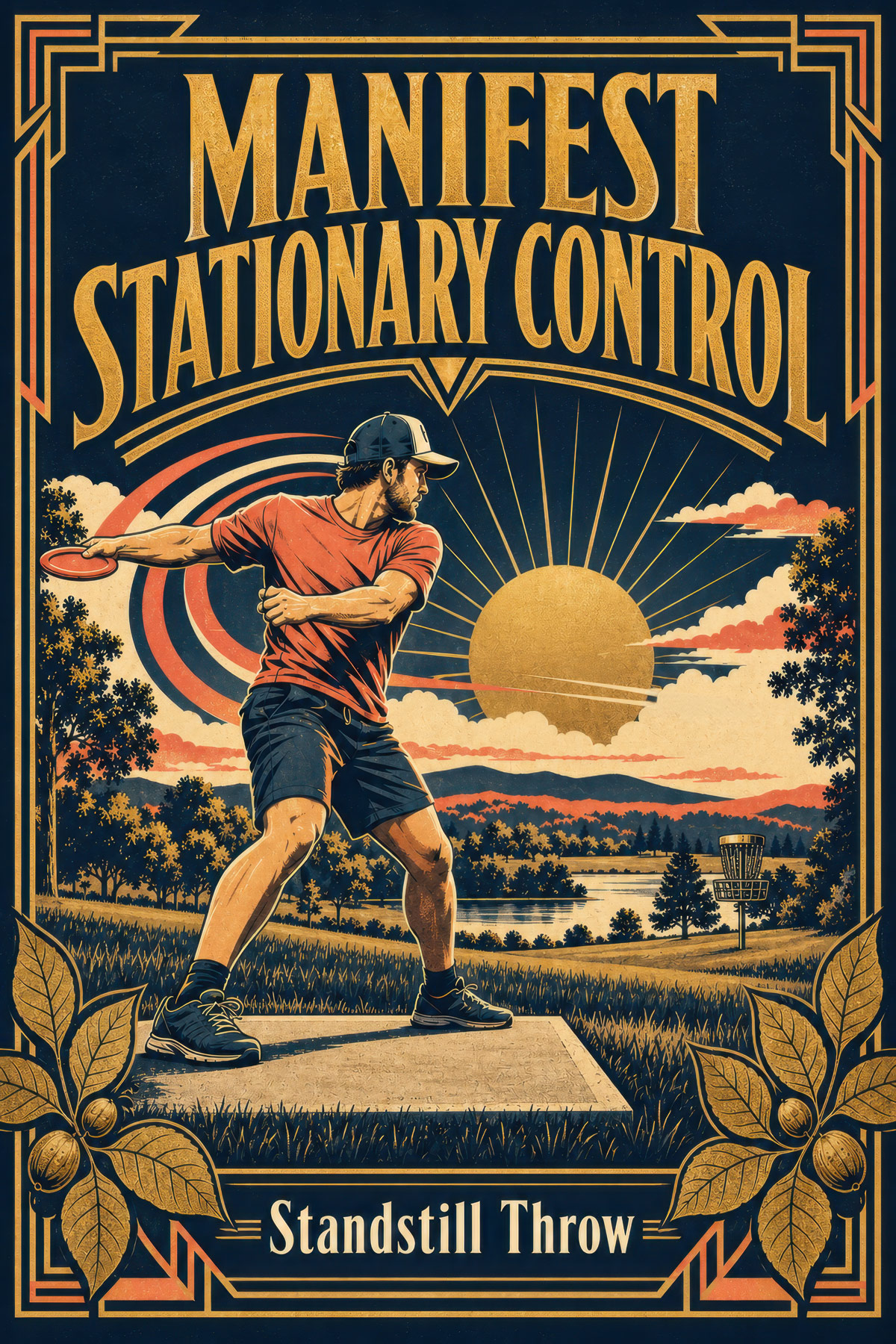 Standstill Throw disc golf illustration
