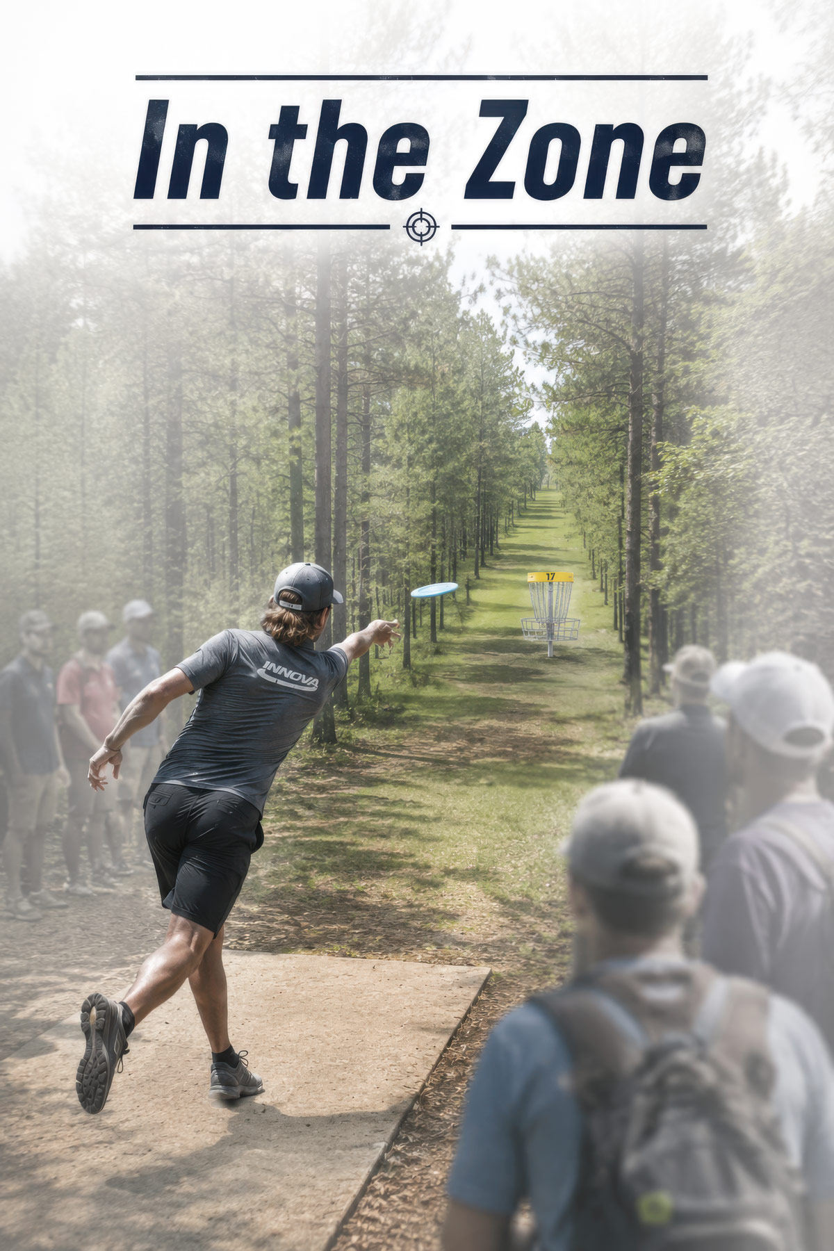 Eagle disc golf illustration